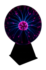 Plasma ball sensory lamp add‑on